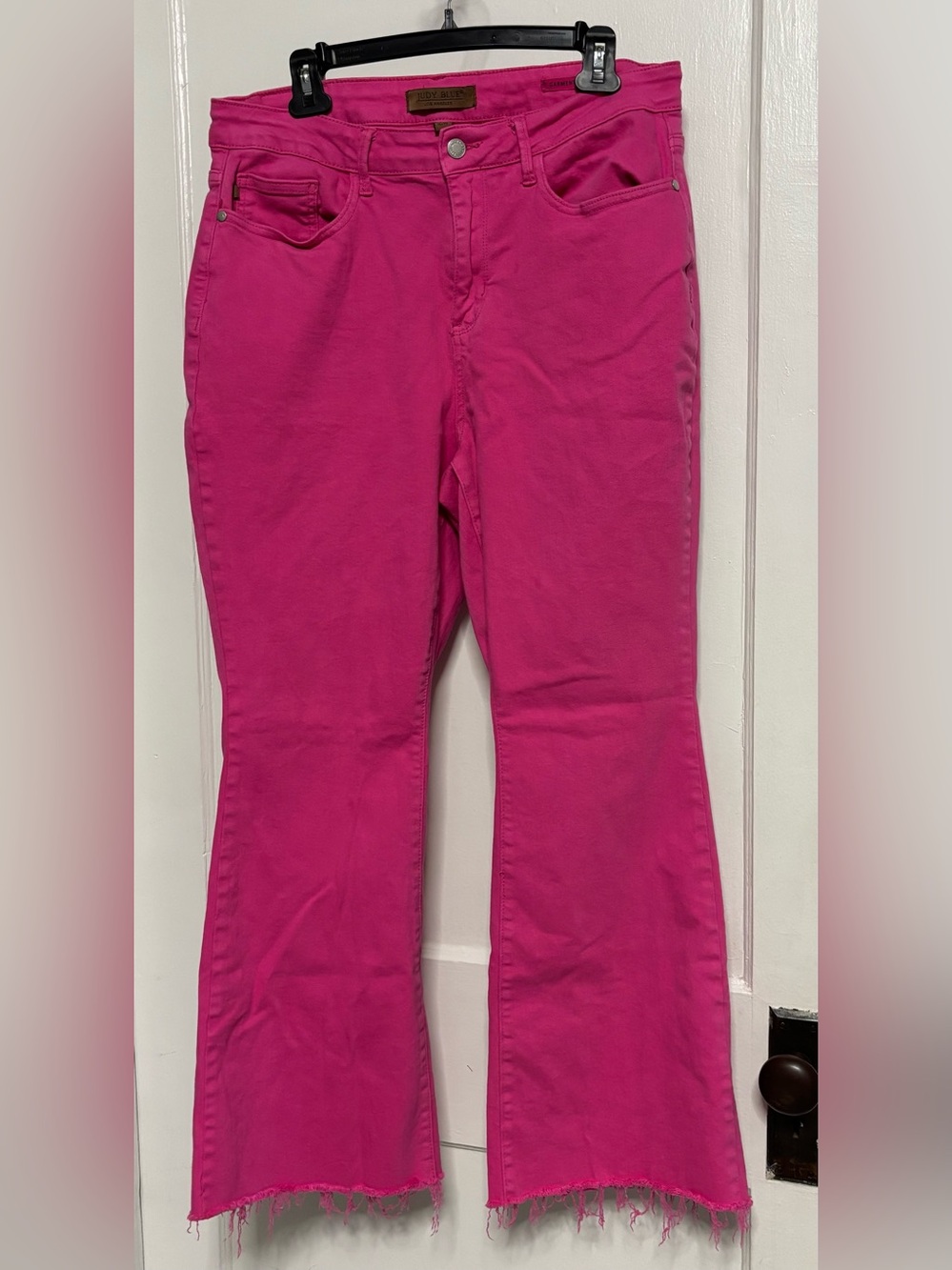 Judy Blue Hot Pink Flare Jeans